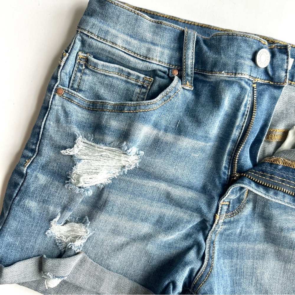 🍒(A221) Women’s Pac Sun Jean Shorts The Shortie. Size: 28 - Picture 12 of 12